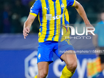 Heorhiy Sudakov of FC Shakhtar Donetsk during the UEFA Champions League 2024/25 League Phase MD1 match between Bologna FC and FC Shakhtar Do...