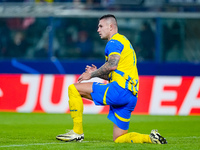 Oleksandr Zubkov of FC Shakhtar Donetsk looks dejected during the UEFA Champions League 2024/25 League Phase MD1 match between Bologna FC an...