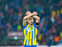 Taras Stepanenko of FC Shakhtar Donetsk greets supporters of Shakhtar during the UEFA Champions League 2024/25 League Phase MD1 match betwee...