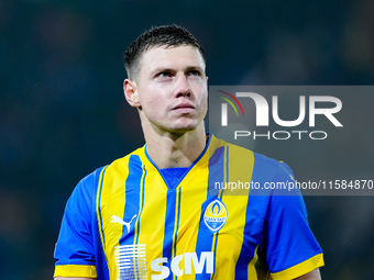 Mykola Matviyenko of FC Shakhtar Donetsk looks on during the UEFA Champions League 2024/25 League Phase MD1 match between Bologna FC and FC...