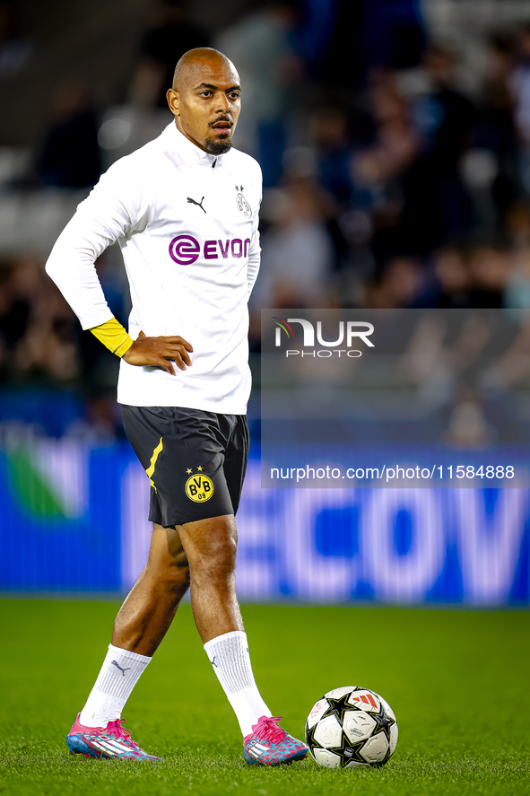 Borussia Dortmund forward Donyell Malen during the match between Club Brugge and Borussia Dortmund at the Jan Breydelstadion for the Champio...