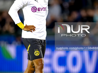 Borussia Dortmund forward Donyell Malen during the match between Club Brugge and Borussia Dortmund at the Jan Breydelstadion for the Champio...