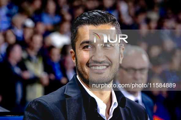 Borussia Dortmund trainer Nuri Sahin during the match between Club Brugge and Borussia Dortmund at the Jan Breydelstadion for the Champions...