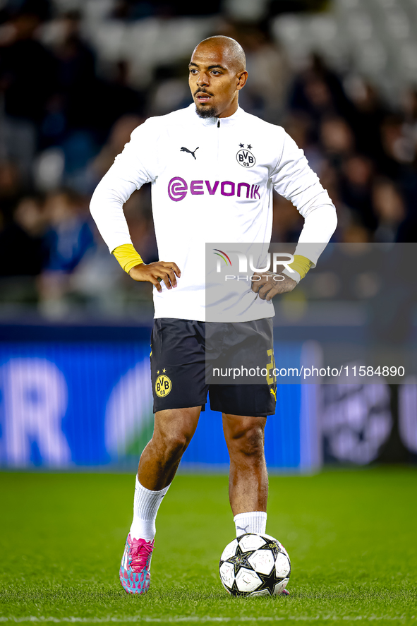 Borussia Dortmund forward Donyell Malen during the match between Club Brugge and Borussia Dortmund at the Jan Breydelstadion for the Champio...