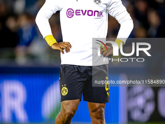 Borussia Dortmund forward Donyell Malen during the match between Club Brugge and Borussia Dortmund at the Jan Breydelstadion for the Champio...