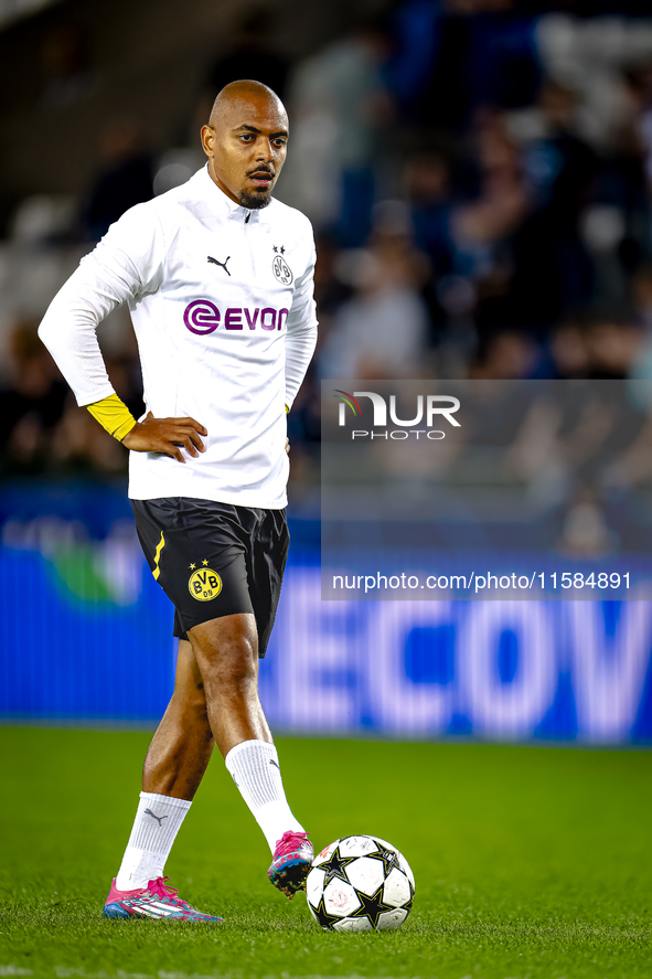 Borussia Dortmund forward Donyell Malen during the match between Club Brugge and Borussia Dortmund at the Jan Breydelstadion for the Champio...