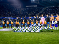 Line up Club Brugge during the match Club Brugge vs. Borussia Dortmund at the Jan Breydelstadion for the Champions League, League phase, Mat...