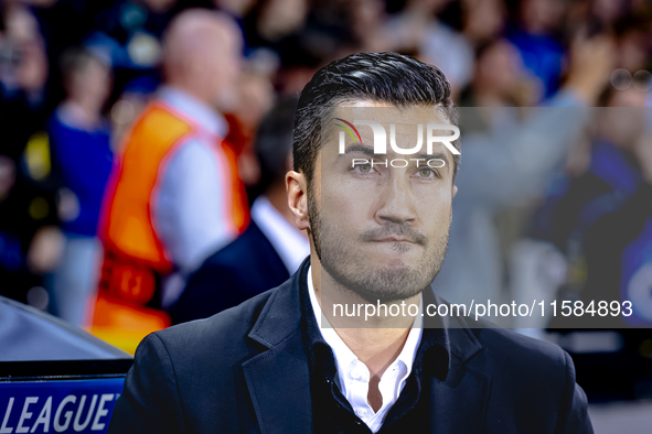 Borussia Dortmund trainer Nuri Sahin during the match between Club Brugge and Borussia Dortmund at the Jan Breydelstadion for the Champions...