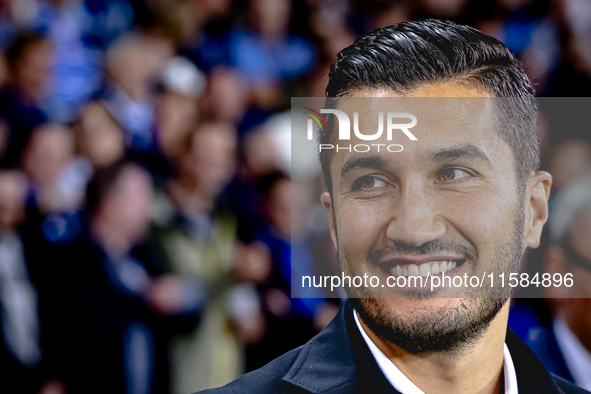 Borussia Dortmund trainer Nuri Sahin during the match between Club Brugge and Borussia Dortmund at the Jan Breydelstadion for the Champions...