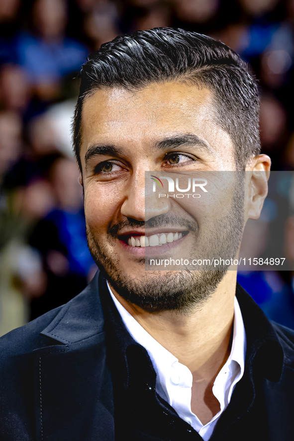 Borussia Dortmund trainer Nuri Sahin during the match between Club Brugge and Borussia Dortmund at the Jan Breydelstadion for the Champions...