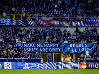 Supporters of Club Brugge during the match between Club Brugge and Borussia Dortmund at the Jan Breydelstadion for the Champions League, Lea...