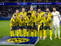 Team photo of Borussia Dortmund during the match between Club Brugge and Borussia Dortmund at the Jan Breydelstadion for the Champions Leagu...