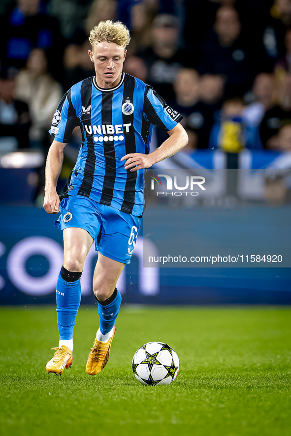 Club Brugge defender Joaquin Seys plays during the match between Club Brugge and Borussia Dortmund at the Jan Breydelstadion for the Champio...