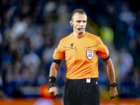 Referee Irfan Peljto officiates the match between Club Brugge and Borussia Dortmund at the Jan Breydelstadion for the Champions League, Leag...