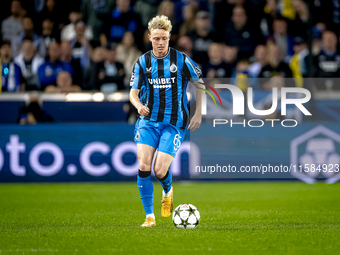 Club Brugge defender Joaquin Seys plays during the match between Club Brugge and Borussia Dortmund at the Jan Breydelstadion for the Champio...