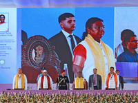 President Droupadi Murmu, Governor Haribhau Kisanrao Bagde, Chief Minister Bhajan Lal Sharma, and Director MNIT Prof. Narayana Prasad Padhy...