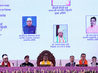 President Droupadi Murmu, Governor Haribhau Kisanrao Bagde, Chief Minister Bhajan Lal Sharma, and Director MNIT Prof. Narayana Prasad Padhy...