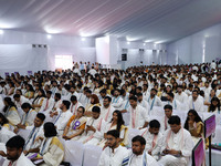 Students attend the 18th Convocation ceremony at Malviya National Institute of Technology in Jaipur, Rajasthan, India, on September 18, 2024...