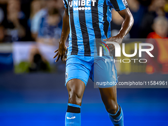 Club Brugge defender Joel Ordonez plays during the match between Club Brugge and Borussia Dortmund at the Jan Breydelstadion for the Champio...