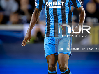 Club Brugge defender Joel Ordonez plays during the match between Club Brugge and Borussia Dortmund at the Jan Breydelstadion for the Champio...