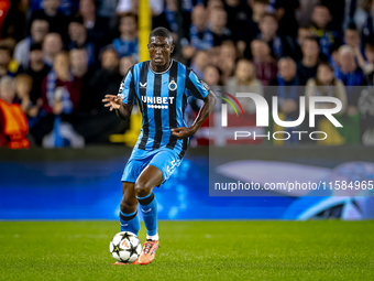 Club Brugge defender Joel Ordonez plays during the match between Club Brugge and Borussia Dortmund at the Jan Breydelstadion for the Champio...