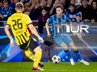 Club Brugge midfielder Maxim De Cuyper plays during the match between Club Brugge and Borussia Dortmund at the Jan Breydelstadion for the Ch...