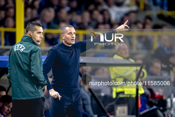 Club Brugge trainer Nicky Hayen during the match between Club Brugge and Borussia Dortmund at the Jan Breydelstadion for the Champions Leagu...