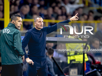 Club Brugge trainer Nicky Hayen during the match between Club Brugge and Borussia Dortmund at the Jan Breydelstadion for the Champions Leagu...