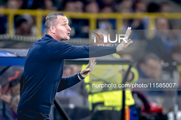 Club Brugge trainer Nicky Hayen during the match between Club Brugge and Borussia Dortmund at the Jan Breydelstadion for the Champions Leagu...