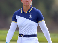 GAINESVILLE, VIRGINIA - SEPTEMBER 15: Emily Kristine Pedersen of Team Europe walks on the 13th green during the final round of the Solheim C...