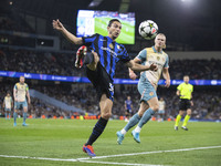 Matteo Darmian #36 of Inter Milan during the UEFA Champions League group stage match between Manchester City and Football Club Internazional...