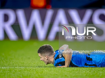 Club Brugge forward Christos Tzolis during the match between Club Brugge and Borussia Dortmund at the Jan Breydelstadion for the Champions L...