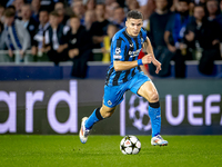 Club Brugge forward Christos Tzolis during the match between Club Brugge and Borussia Dortmund at the Jan Breydelstadion for the Champions L...