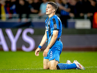 Club Brugge forward Christos Tzolis during the match between Club Brugge and Borussia Dortmund at the Jan Breydelstadion for the Champions L...