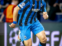 Club Brugge forward Christos Tzolis during the match between Club Brugge and Borussia Dortmund at the Jan Breydelstadion for the Champions L...