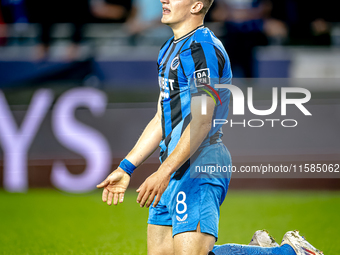 Club Brugge forward Christos Tzolis during the match between Club Brugge and Borussia Dortmund at the Jan Breydelstadion for the Champions L...