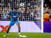 Club Brugge midfielder Raphael Onyedika plays during the match between Club Brugge and Borussia Dortmund at the Jan Breydelstadion for the C...