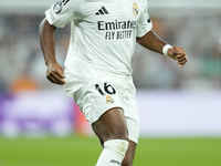 Endrick centre-forward of Real Madrid and Brazil during the UEFA Champions League 2024/25 League Phase MD1 match between Real Madrid C.F. an...