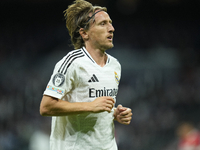 Luka Modric central midfield of Real Madrid and Croatia during the UEFA Champions League 2024/25 League Phase MD1 match between Real Madrid...