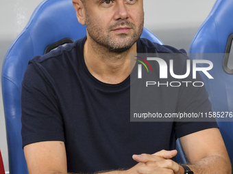 Miguel Angel Ramirez Medina, head coach of Al Wakrah SC, looks on prior to the AFC Champions League Group A football match between Qatar's A...