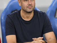 Miguel Angel Ramirez Medina, head coach of Al Wakrah SC, looks on prior to the AFC Champions League Group A football match between Qatar's A...