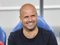 Miguel Angel Ramirez Medina, head coach of Al Wakrah SC, looks on prior to the AFC Champions League Group A football match between Qatar's A...