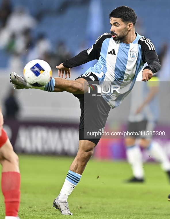 Hamdy Abdelfattah of Al Wakrah SC is playing in  AFC Champions League Two Group A football match between Qatar's Al Wakrah SC and Iran?s Tra...