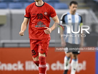 Tomislav Strkalj of Tractor SC celebrates after scoring the opening goal during the AFC Champions League elite football match between Qatar'...