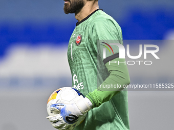 Ali Reza Safarbeiranvand of Tractor SC plays in the AFC Champions League elite football match between Qatar's Al Wakrah SC and Iran's Tracto...