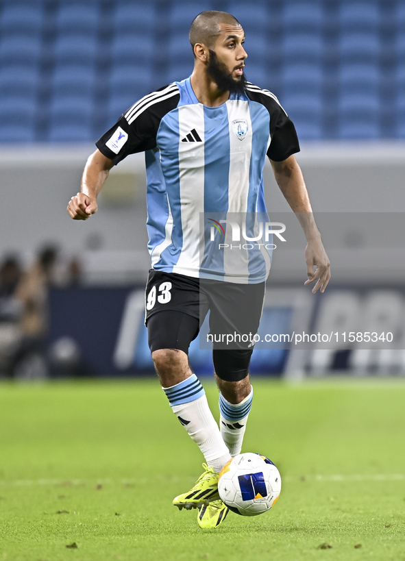 Aissa Belal Laidouni of Al Wakrah plays in the AFC Champions League elite football match between Qatar's Al Wakrah SC and Iran's Tractor SC...