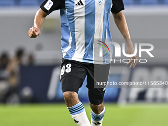 Aissa Belal Laidouni of Al Wakrah plays in the AFC Champions League elite football match between Qatar's Al Wakrah SC and Iran's Tractor SC...