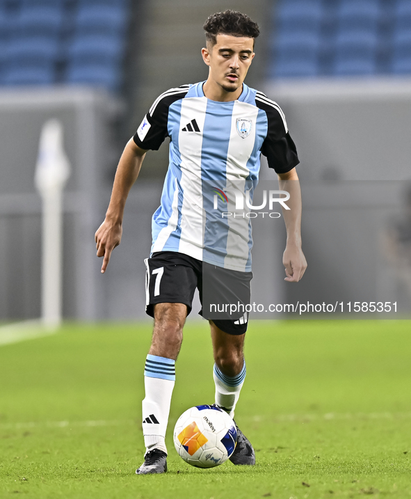 Ayoub Assal of Al Wakrah SC plays in the AFC Champions League elite football match between Qatar's Al Wakrah SC and Iran's Tractor SC at Al...