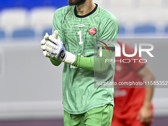 Ali Reza Safarbeiranvand of Tractor SC plays in the AFC Champions League elite football match between Qatar's Al Wakrah SC and Iran's Tracto...