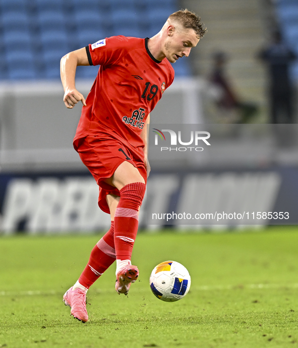 Tomislav Strkalj of Tractor SC plays in the AFC Champions League elite football match between Qatar's Al Wakrah SC and Iran's Tractor SC at...